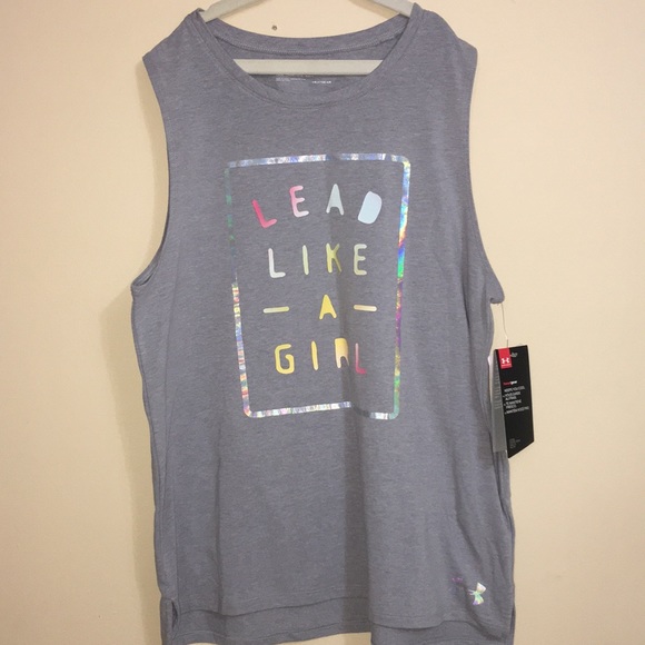 ♦️NWT HP🎉Under Armour Lead Like a Girl Tank , # SPWW - Picture 4 of 8